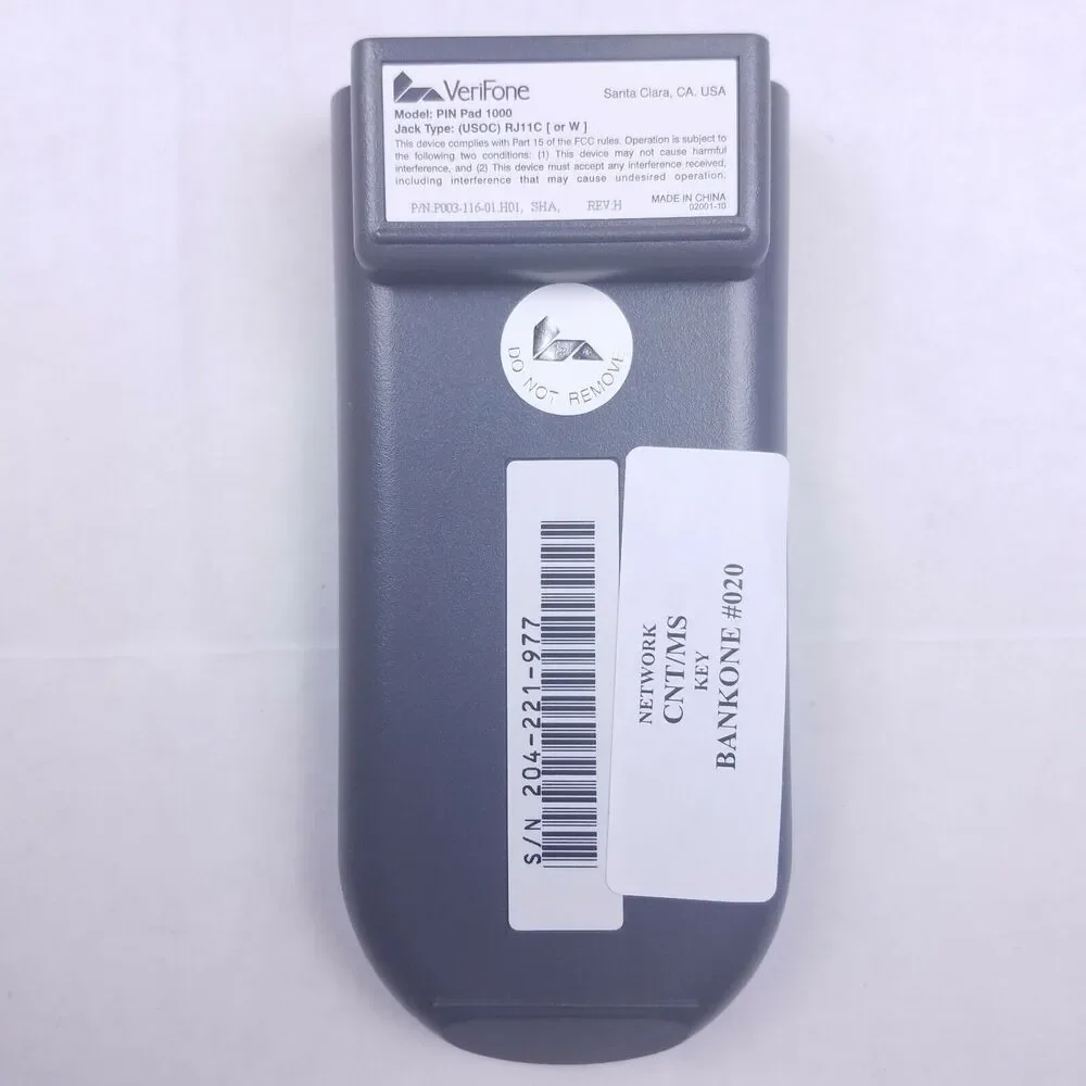 VeriFone Pin Pad 1000 P003-116-01.H01 Rev H